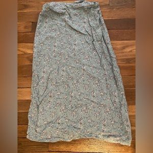 Midi floral skirt